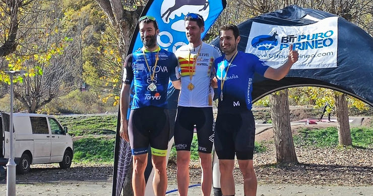 David Rubio, medalla de plata en el Campeonato de Aragón de Ciclocross