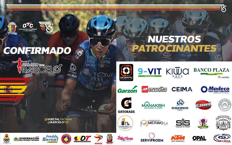 El Fernando Barceló Team iniciará su año en la Vuelta al Táchira profesional