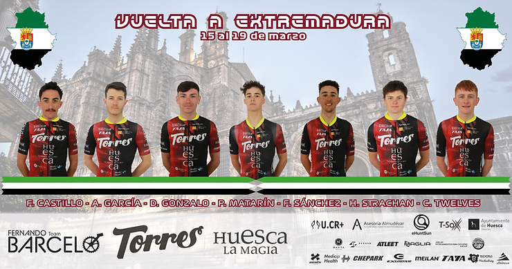 Torres - Fernando Barceló Team se estrena en la Vuelta a Extremadura